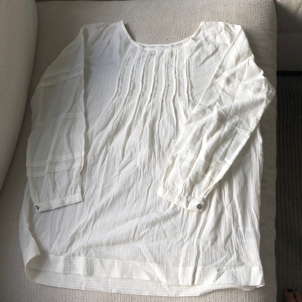 Long cream tunic! Brand velvet